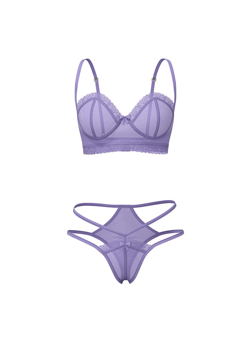 Demi Bra & High Cut Tanga